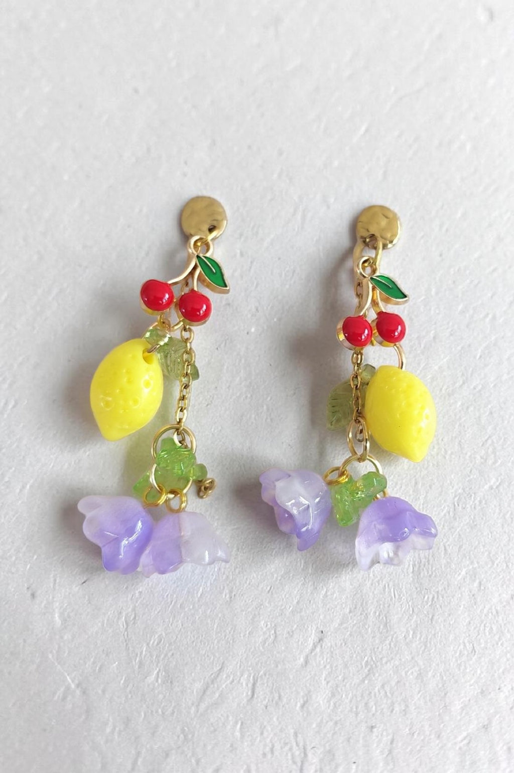 Boucles d'oreilles colorées