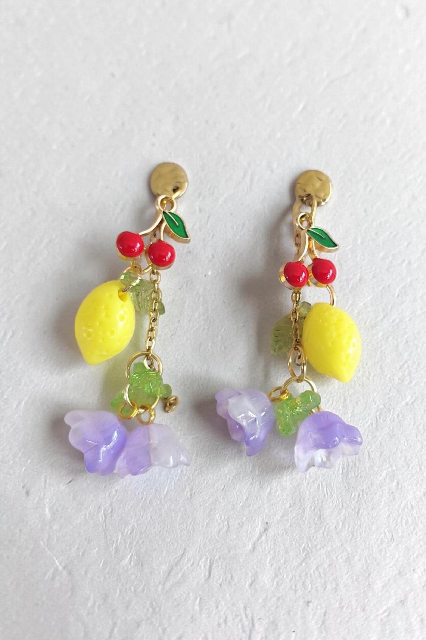 Boucles d'oreilles colorées