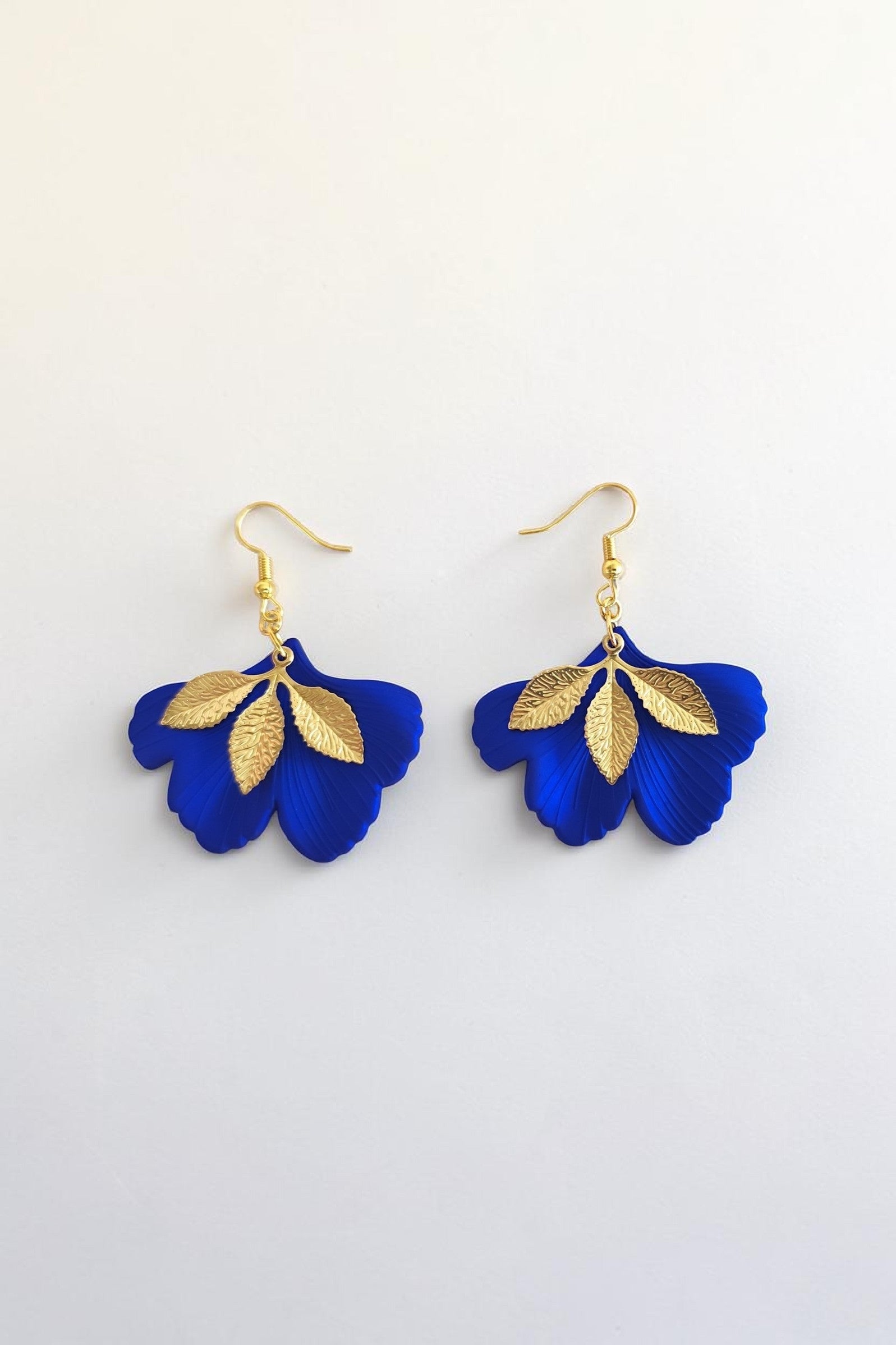 Boucles d'oreilles ginkgo acrylique