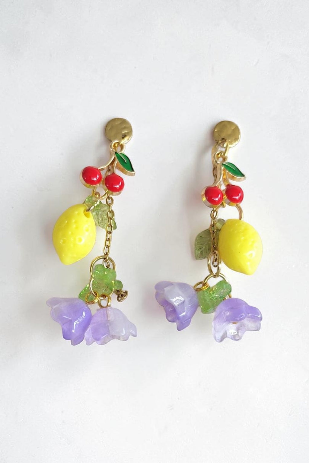 Boucles d'oreilles colorées