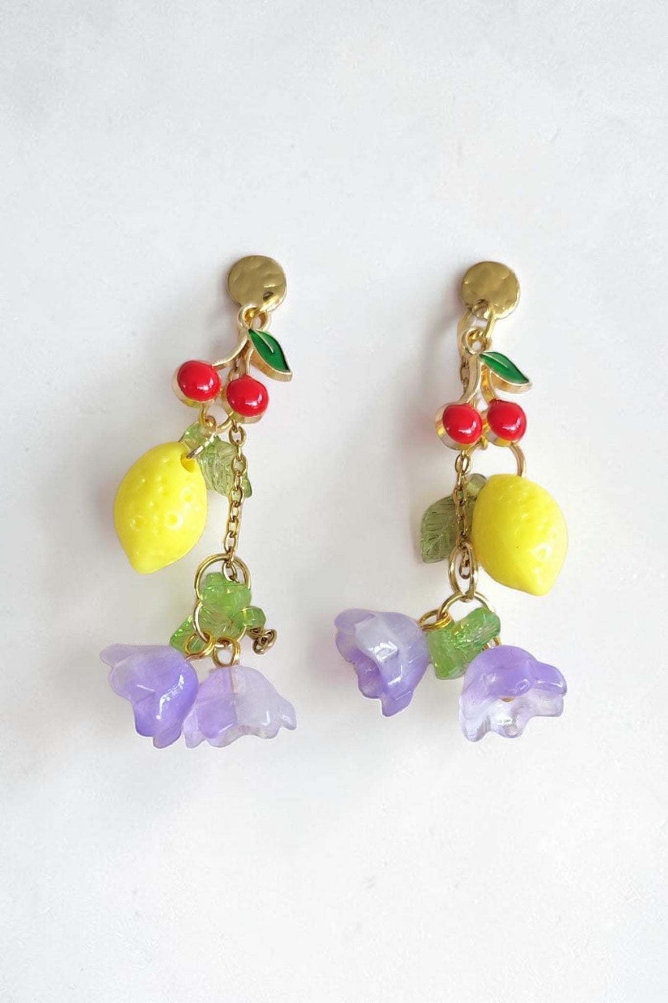 Boucles d'oreilles colorées