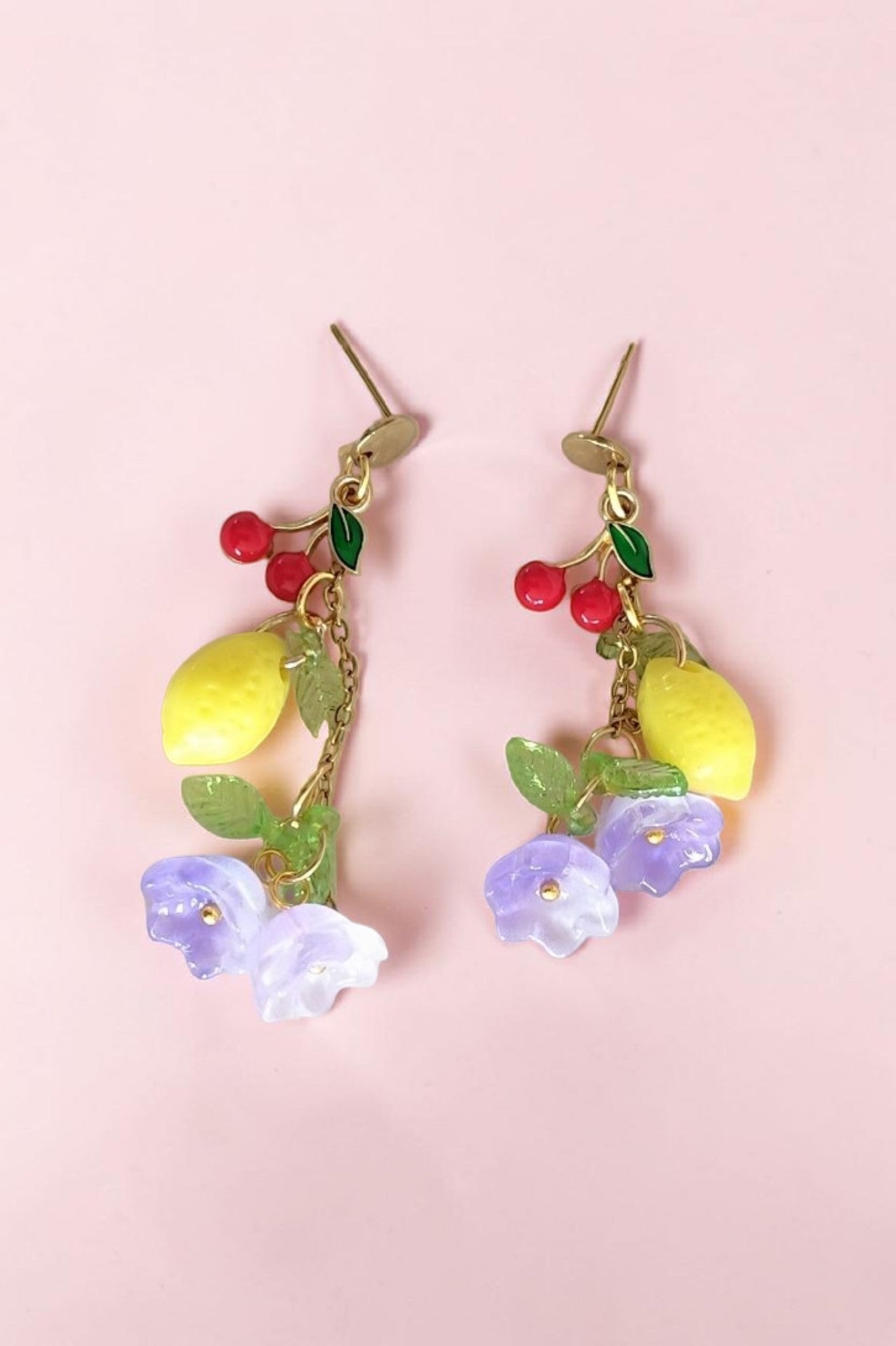 Boucles d'oreilles colorées