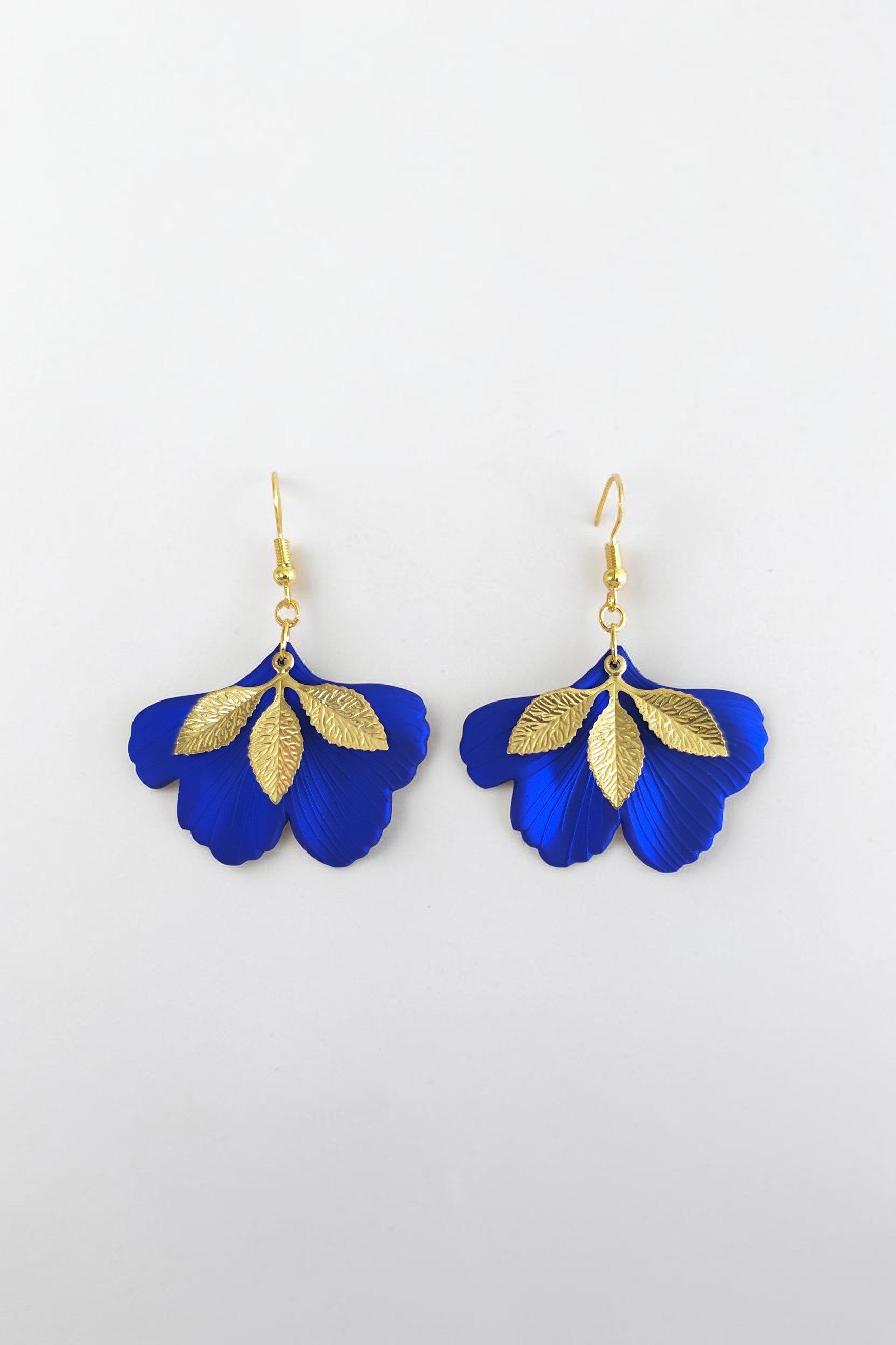 Boucles d'oreilles ginkgo acrylique