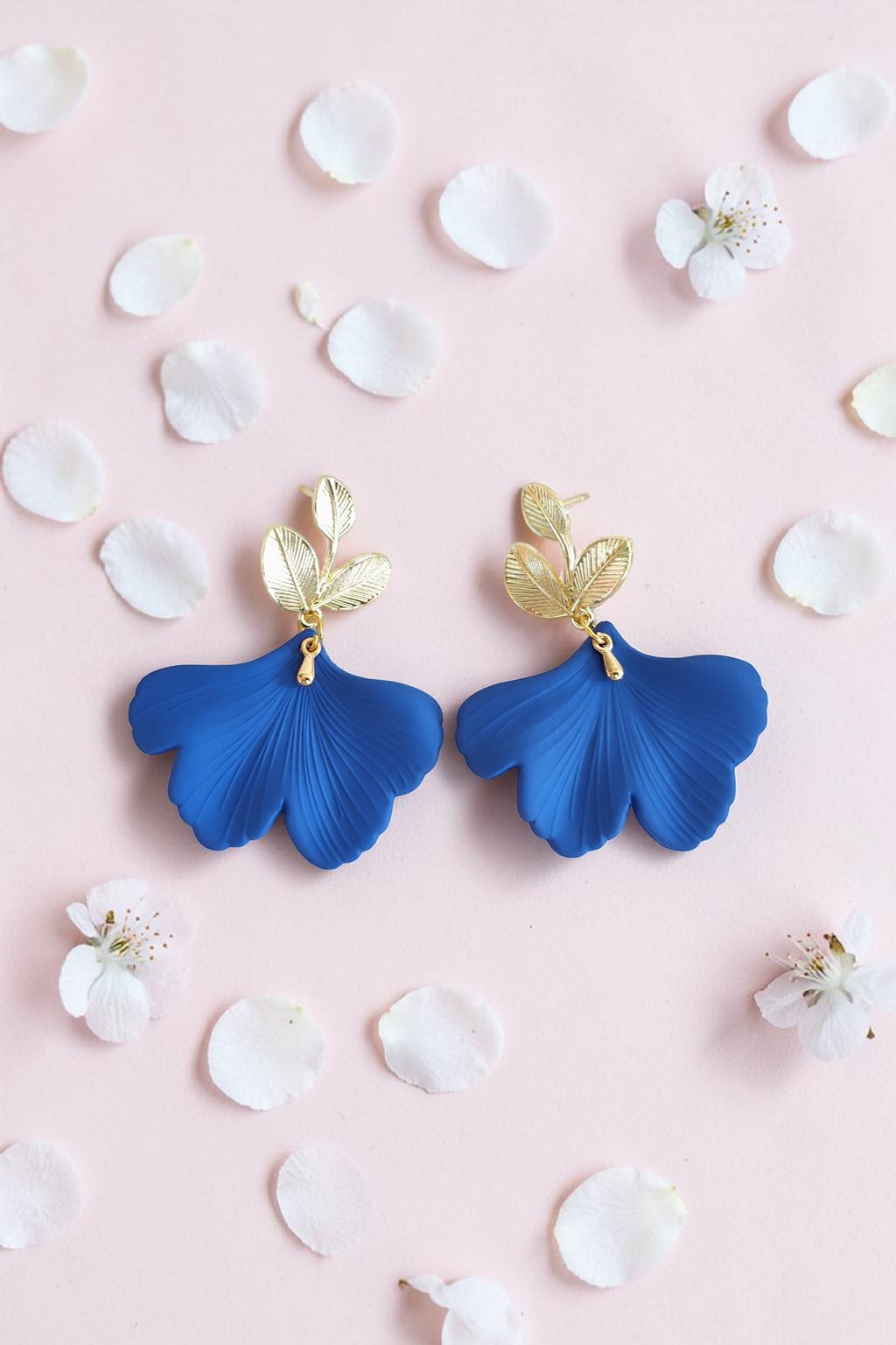Boucles d'oreilles ginkjo acrylique clou